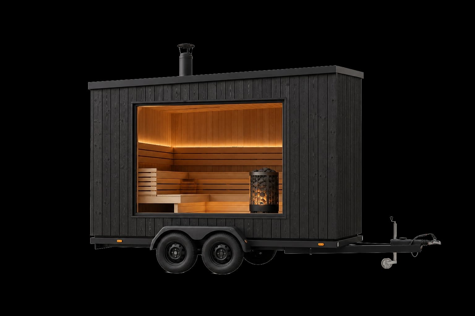 Mobile Sauna auf Anhänger